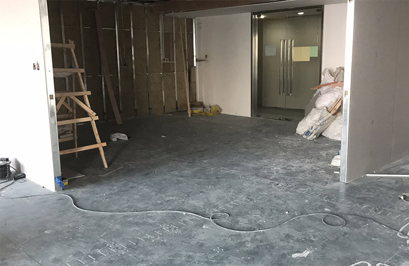 上海寶礦辦公室裝修工地實景